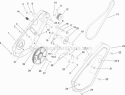 Impeller Drive Assembly Diagram and Parts List for 33006 270000001-270999999 - 2007 Lawn Boy Snow Blower